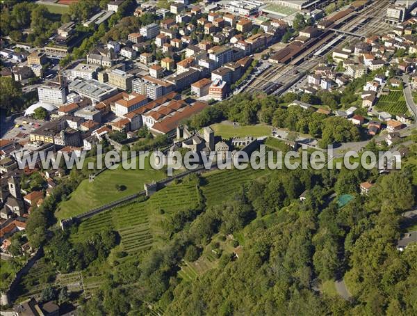 Photo aérienne de Bellinzona