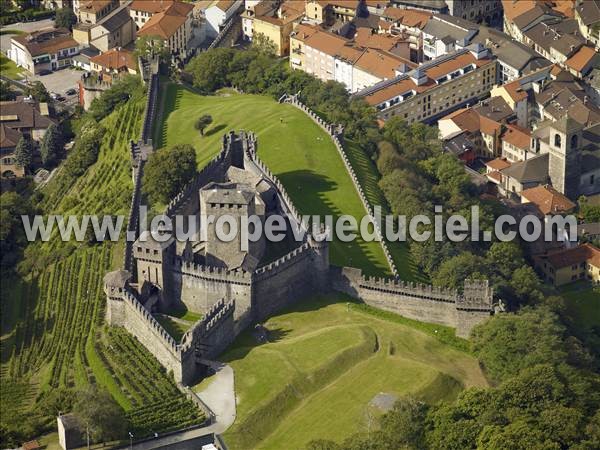 Photo aérienne de Bellinzona