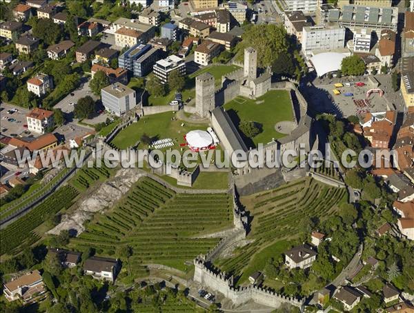 Photo aérienne de Bellinzona