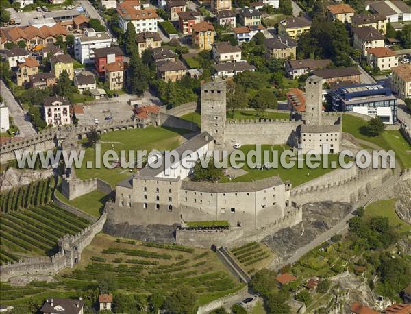 Photo aérienne de Bellinzona