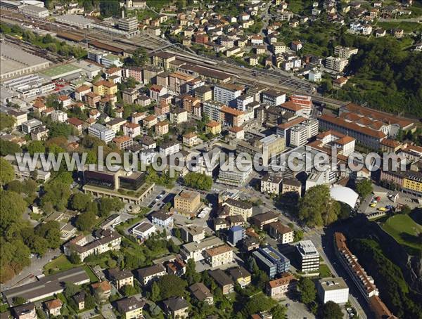 Photo aérienne de Bellinzona