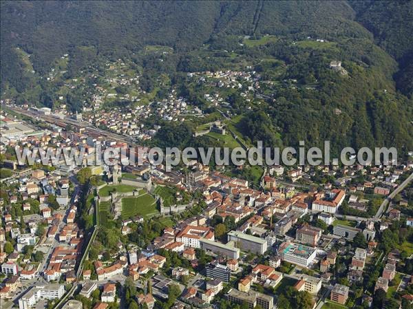 Photo aérienne de Bellinzona