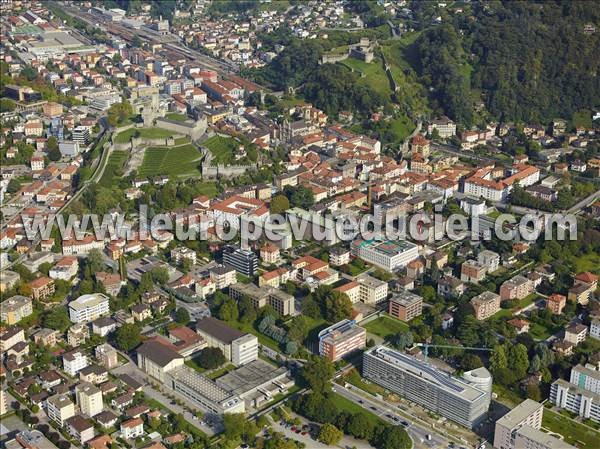 Photo aérienne de Bellinzona