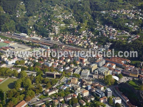 Photo aérienne de Bellinzona