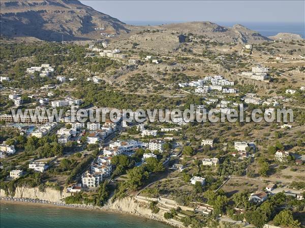 Photo aérienne de Lindos Photo aérienne de Lindos