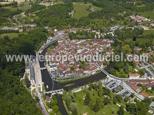 Photo aérienne de Brantôme