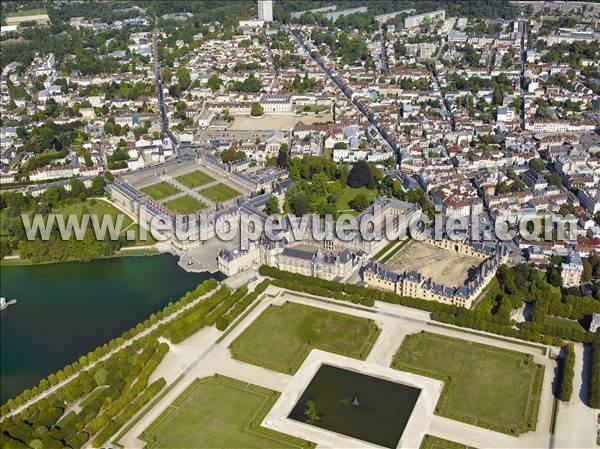 Photo aérienne de Fontainebleau