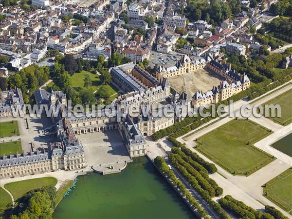 Photo aérienne de Fontainebleau