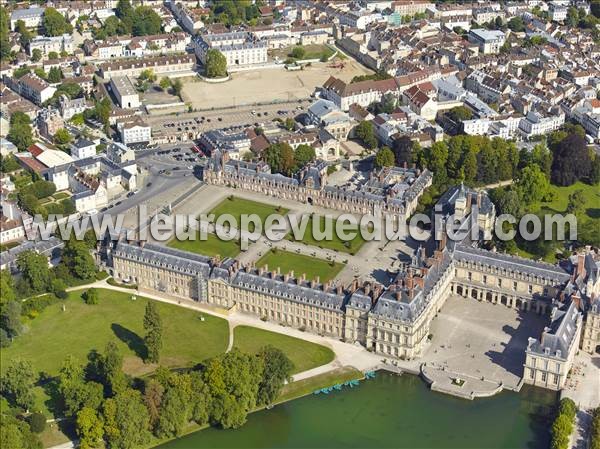 Photo aérienne de Fontainebleau