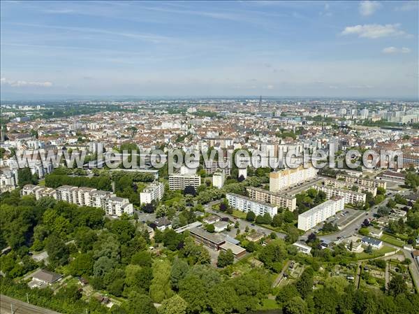 Photo aérienne de Strasbourg