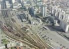 Photos aériennes de Nancy (54000) - Les Quartiers de la gare et la Place de la République | Meurthe-et-Moselle, Lorraine, France - Photo réf. 1600_70 - Le tri postal, la caserne de pompiers et la gare.