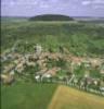 Photos aériennes de "mont" - Photo réf. 053817 - Vue d'ensemble du village avec en arrire plan, le Mont d'Anon.