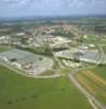 Photos aériennes de "leclerc" - Photo réf. 054697 - Vue d'ensemble de la zone d'activité avec l'hypermarché Leclerc.