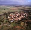 Photos aériennes de Marsal (57630) - Vue générale | Moselle, Lorraine, France - Photo réf. 13541 - A l'poque romaine, le bourg est dj connu pour son activit salicole. En bas de l'image, la porte de France, qui est aussi La Maison du Sel, muse retraant l'histoire des salines du Saulnois.