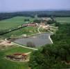 Photos aériennes de "parcs" - Photo réf. 13696 - Prs de l'tang de Stock, le parc regroupe 50 espces originaires d'Europe que l'on peut observer. Une ferme  l'ancienne conserve galement des espces en voie de disparition, mouton  quatre cornes, cochons laineux, etc.