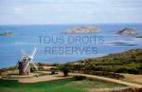 Photos aériennes de Plouézec (22470) - Autre vue | Côtes d'Armor, Bretagne, France - Photo réf. 0205 - Entre lande et mer, le Moulin de Craca.