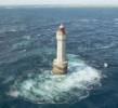 Photos aériennes de "phare" - Photo réf. 042568 - Un phare de l'Ile d'Ouessant (Finistère).