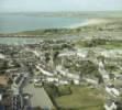 Photos aériennes de Le Conquet (29217) | Finistère, Bretagne, France - Photo réf. 042657 - En premier plan, centre de la ville avec l'glise Sainte Croix et en second plage de l'anse des Blancs-Sablons.