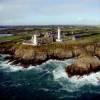 Photos aériennes de "siècle," - Photo réf. 042670 - Le phare et l'abbaye de la pointe Saint-Mathieu  Plougonvelin (Finistre) fut fonde au 6me sicle.