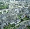 Photos aériennes de "avec" - Photo réf. 043257 - Vue du centre de la ville avec son glise.