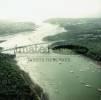 Photos aériennes de "marine" - Photo réf. 043988 - Le pont de Cornouaille et la plage de Sainte-Marine longue de 5 km