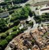 Photos aériennes de "remparts" - Photo réf. 60006 - La Porte des Allemands est un vestige de l'ancienne enceinte qui emjambe la Seille. Son nom vient d'un ordreTeutonique de frres hospitaliers tabli dans le voisinage au XIIIe sicle.