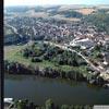 Photos aériennes de "Yonne" - Photo réf. 719193 - Toute en longueur, la Grande-Rue fend Bassou tout en longeant l'Yonne.