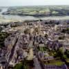 Photos aériennes de Tréguier (22220) - Le Centre Ville | Côtes d'Armor, Bretagne, France - Photo réf. 719901 - La cathdrale et l'estuaire en toile de fond.