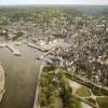 Photos aériennes de Honfleur (14600) | Calvados, Basse-Normandie, France - Photo réf. 7340 - L'entre du port qui mne au Vieux Bassin.