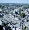 Photos aériennes de Callac (22160) | Côtes d'Armor, Bretagne, France - Photo réf. 780252 - La place de l'glise St-Trefin et le centre administratif.