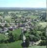 Photos aériennes de "germain" - Photo réf. 10973 - Le centre du bourg et l'église Saint-Germain