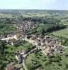 Photos aériennes de Montréal (89420) | Yonne, Bourgogne, France - Photo réf. 10988 - Vue d'ensemble du village bord par le Serein.