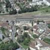 Photos aériennes de "cité" - Photo réf. 11992 - L'arrivée du chemin de fer s'est accompagné d'un fort développement économique et le quartier de la gare fut alors le nouveau coeur de la cité.