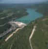 Photos aériennes de "Lac" - Photo réf. 14723 - Le barrage de Vouglans est la troisime retenue d'eau de Fance.