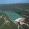 Photos aériennes de "Lac" - Photo réf. 14725 - Le barrage de Vouglans est la troisime retenue d'eau de Fance.