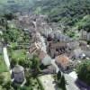 Photos aériennes de "tour" - Photo réf. 15426 - Site admirable, important passé historique, richesse architecturale, qualité des eaux, Salins-les-Bains fut aussi longtemps la seule ville industrielle de la province.