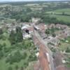 Photos aériennes de "doubs" - Photo réf. 15512 - Entre la rivire Doubs et l'immense fort de Chaux, le village de Rans est toujours hant par les ruines de ses anciennes forges.