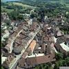 Photos aériennes de "clocher" - Photo réf. 16249 - Une petite cit comtoise de Caractre, avec son glise sans clocher et son clocher sans glise