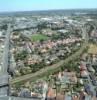 Photos aériennes de Cholet (49300) | Maine-et-Loire, Pays de la Loire, France - Photo réf. 17714 - Le quartier de l'avenue Leclerc, avec la ligne de chemin de fer.