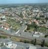 Photos aériennes de Cholet (49300) | Maine-et-Loire, Pays de la Loire, France - Photo réf. 17715 - Le quartier de l'avenue Leclerc, avec la ligne de chemin de fer.