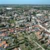 Photos aériennes de "Michel" - Photo réf. 17739 - Les maison du quartier de la rue du Chanoine Tessdre et l'glise Saint-Michel du XIV surnome Le Gant des Mauges.