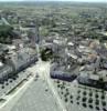 Photos aériennes de "charles" - Photo réf. 17832 - La place Charles de Gaulle identifable à son soleil, et l'église Saint-Nicolas.