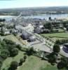 Photos aériennes de Les Ponts-de-Cé (49130) - Le Quartier de l'Île | Maine-et-Loire, Pays de la Loire, France - Photo réf. 17969 - Au premier plan l'ancienne usine des eaux dsaffecte, en face le chteau du roi Ren Autour.