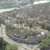Photos aériennes de "remparts" - Photo réf. 21674 - Au coeur de la ville, la cathédrale dont les deux tours de quarante mètres de haut dominent les toits des maisons.