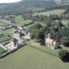 Photos aériennes de La Boulaye (71320) - Autre vue | Saône-et-Loire, Bourgogne, France - Photo réf. 22285 - L'glise en pierre grise cache  demi par de grands arbres.