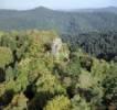 Photos aériennes de "forêt" - Photo réf. 23866 - Dans la Forêt des Elieux se trouvent les ruines du château de Pierre-Percée: restes d'enceinte, de donjon et de chapelle du XIIè siècle.
