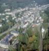 Photos aériennes de "station" - Photo réf. 24041 - Station thermale baptisée Plomen Birvi par les Celtes et son église néo-gothique