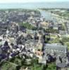 Photos aériennes de "vieux" - Photo réf. 41 - Vue de Honfleur depuis les bassins, on distingue le Vieux Port au coeur de la ville.