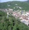 Photos aériennes de Moirans-en-Montagne (39260) | Jura, Franche-Comté, France - Photo réf. 9385 - Statue de la vierge surplombant la ville.