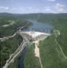 Photos aériennes de "barrage" - Photo réf. 9532 - Le barrage hydro-électrique de Vouglans sur la commune de Cernon (Jura).